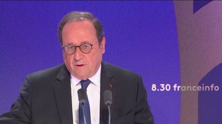 L'ancien président François Hollande, député PS de Corrèze, le 18 décembre 2024 sur franceinfo. (FRANCEINFO / RADIO FRANCE)