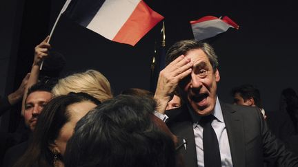 François Fillon, le 15 mars 2017, à Pertuis dans le Vaucluse. (Photo d'illustration) (FRANCK PENNANT / AFP)