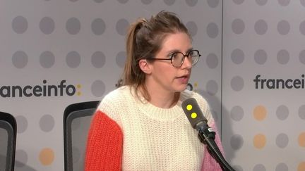 Aurore Bergé, députée Ensemble pour la République des Yvelines, était l'invitée de franceinfo soir, mardi 26 novembre 2024. (FRANCEINFO / RADIO FRANCE)