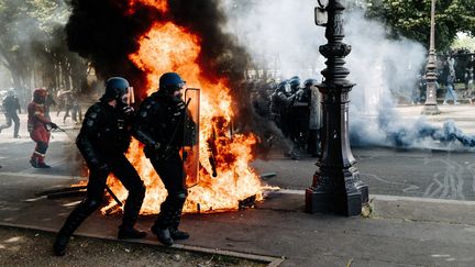 Heurts en marge de la manifestation du personnel soignant à Paris le 16 juin 2020 (JAN SCHMIDT-WHITLEY/LE PICTORIUM / MAXPPP)