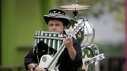 Un homme-orchestre au parc d'attarction Walygator à Metz, le 29 mai 2013 (photo d'illustration). (/NCY / MAXPPP)