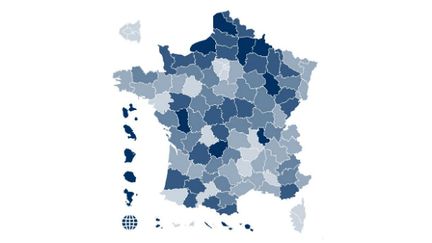 La Front national a progressé dans tous les départements français entre 2012 et 2017. (FRANCEINFO)