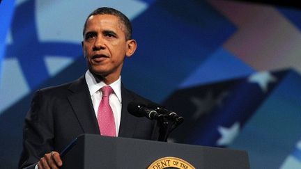 Barack Obama, le pr&eacute;sident am&eacute;ricain,&nbsp;le 4 mars 2012 &agrave; Washington (Etats-Unis). (JEWEL SAMAD / AFP)