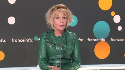 La comédienne Clémentine Célarié, le lundi 7 octobre 2024. (RADIO FRANCE / FRANCE INFO)