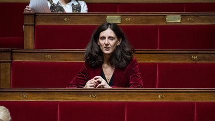 La députée&nbsp;Elise Fajgeles à l'Assemblée nationale, à Paris, le 6 février 2018. (MAXPPP)