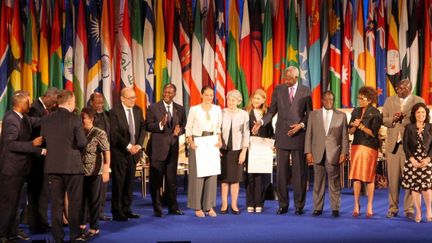 Remise du prix Houphouët-Boigny pour la recherche de la paix, le 27 juin 2017, au siège de l'UNESCO, à Paris (Noé Michalon)