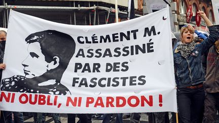 Une manifestation &agrave; la m&eacute;moire de Cl&eacute;ment M&eacute;ric, le 8 juin 2013 &agrave; Toulouse (Haute-Garonne). (REMY GABALDA / AFP)