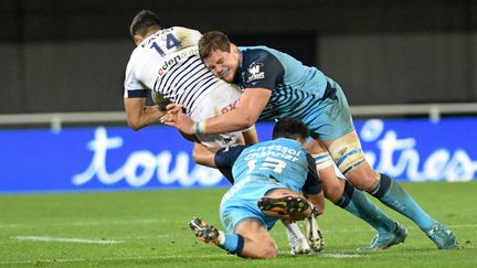 Montpellier-UBB, en novembre 2020. Le match retour prévu pour la 22e journée est en suspens, pour suspicion de Covid-19. (JEAN MICHEL MART / MAXPPP)