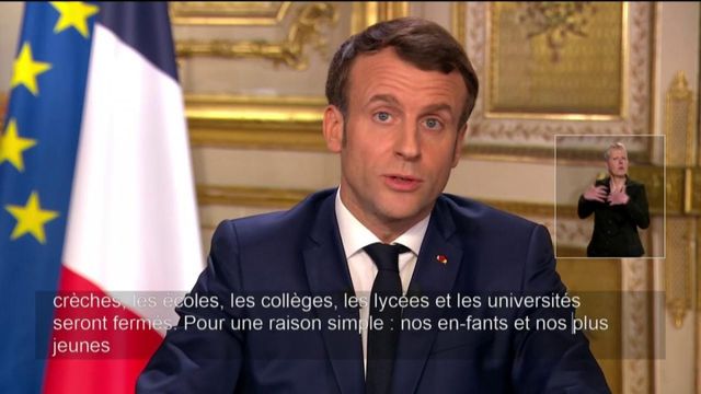 Coronavirus : Emmanuel Macron annonce la fermeture des crèches, des écoles et des universités