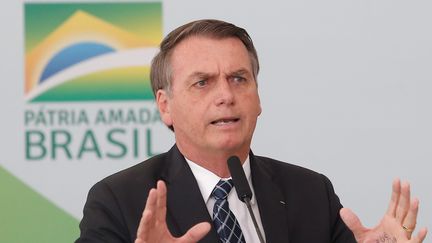 Le président brésilien Jair Bolsonaro, lors d'un déplacement à Brasilia, le 1er août 2019. (GABRIELA BILO)