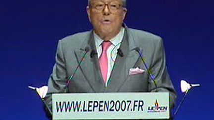 Jean-Marie Le Pen, à Nice, lors de la dernière présidentielle (F3)