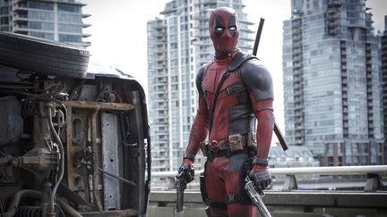 Extrait de "Deadpool" de Tim Miller, dans une bande-annonce présentée au Comic-Con de San Diego (Californie), le 11 juillet 2015.&nbsp; (JOE LEDERER/AP/SIPA / AP)