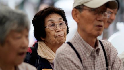 Japanese people attend an event during Respect for the Elderly Day in Tokyo, Japan, September 16, 2019. (FRANCK ROBICHON / EPA / MAXPPP)