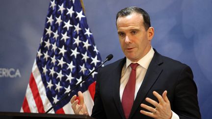 L'émissaire pour la coalition internationale antijihadistes, Brett McGurk, le&nbsp;6 novembre 2016. (AHMAD ABDO / AFP)