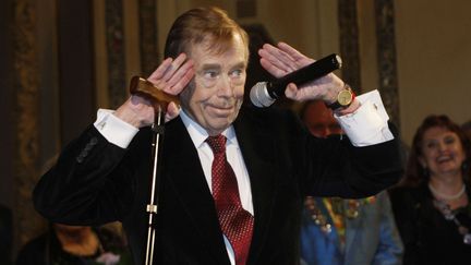 L'ancien pr&eacute;sident tch&egrave;que Vaclav Havel, le 22 mars 2011 &agrave; Prague. (PETR DAVID JOSEK /&nbsp;AP / SIPA)