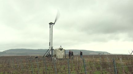 Une éolienne mobile chauffante