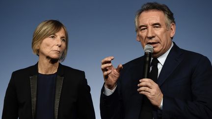 &nbsp;Francois Bayrou et Marielle de Sarnez en 2017 à Paris. (PHILIPPE LOPEZ / AFP)