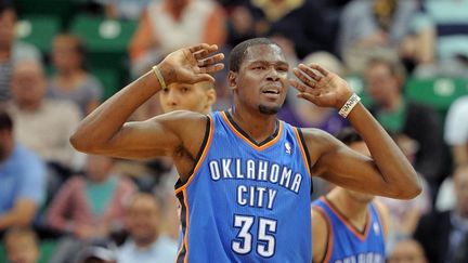 L'ailier d'Oklahoma, Kevin Durant (GENE SWEENEY JR. / GETTY IMAGES NORTH AMERICA)