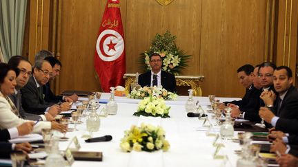  (Conseil des ministre extraordinaire ce samedi en Tunisie © maxPPP)