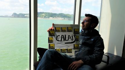 &nbsp; (Notre reporter, Benjamin Illy, après avoir acheté un billet, est sur un ferry. Direction Calais © Benjamin Illy - Radio France)