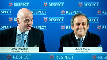 &nbsp; (Infantino candidat de l'UEFA à la tête de la FIFA est-il toujours l'ami de Platini ?  © MaxPPP)