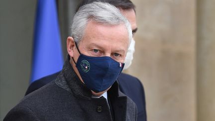 Le ministre de l'Economie, Bruno Le Maire à Paris, le 13 janvier 2022. (BERTRAND GUAY / AFP)