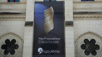 Une affiche du Festival du flm francophone d'Angoulême, ici le 24 août 2019.&nbsp;&nbsp; (BERTRAND RINDOFF PETROFF / FRENCH SELECT)