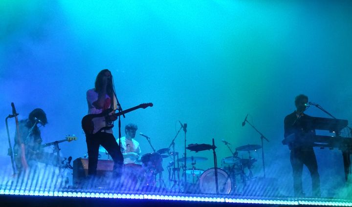 Le groupe de pop psychédélique australien Tame Impala au festival We Love Green le dimanche 2 juin 2019. (LAURE NARLIAN / FRANCEINFO CULTURE)