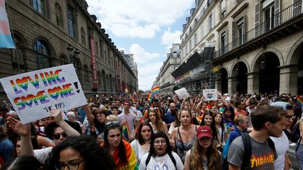 La Marche des fiertés à Paris, samedi 24 juin 2017. (GONZALO FUENTES / REUTERS)