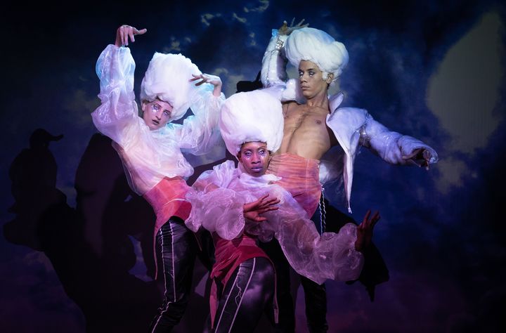 Un tableau du "Monde de Jaléya" du Cirque de Paname, durant des répétitions à Aubervillier le 12 septembre 2019. (JOEL SAGET / AFP)