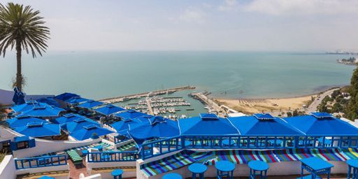 A Sidi Bou Saïd, près de Tunis (8 mai 2014) (AFP - GARDEL BERTRAND / HEMIS.FR)