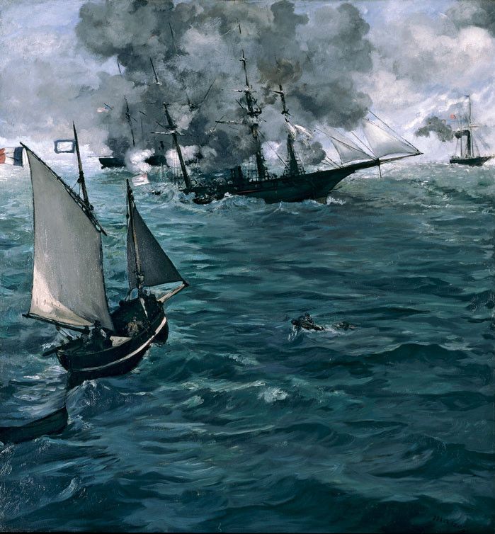 Edouard Manet, Bataille du "Kearsarge" et de l'"Alabama", 1964, Philadelphie, Philadelphia Museum of Art
 (Philadelphia Museum of Art)