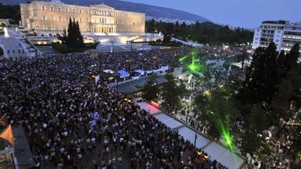 Place Syntagma, les "Indignés" grecs (AFP)