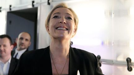 La nouvelle présidente du Front national, Marine Le Pen, à Tours, le 16 janvier 2011 (AFP PHOTO ALAIN JOCARD)