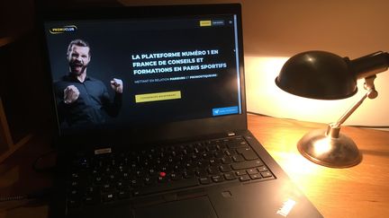 Le site de paris en ligne PronoClub. (XAVIER MEUNIER / FRANCEINFO / RADIO FRANCEE)