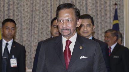 Le sultan de Brunei, Hassanal Bolkiah, le 5 mars 2019, en Malaisie.&nbsp; (ADLI GHAZALI / ANADOLU AGENCY)