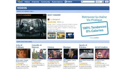 Capture d'écran du site de partage de vidéos dailymotion.com (© DR)