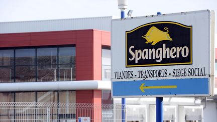 L'usine de Spanghero, &agrave; Castelnaudary (Aude), le 10 f&eacute;vrier 2013. (REMY GABALDA / AFP)