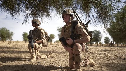 Des soldats français de l'opération Barkhane patrouillent dans une zone fréquentée par des jihadistes dans le nord du Burkina Faso, le 9 novembre 2019. (MICHELE CATTANI / AFP)