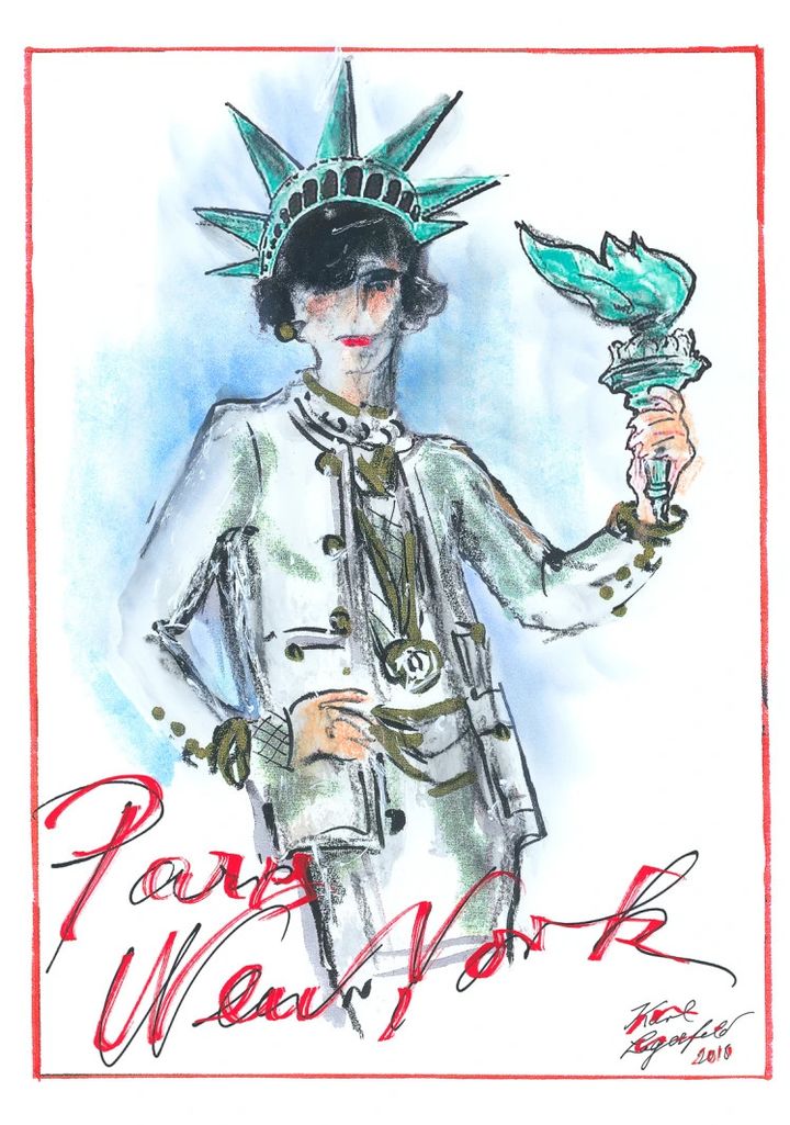 Affiche Chanel pour les métiers d'art "Paris New York", décembre 2018
 (Courtesy of Chanel)