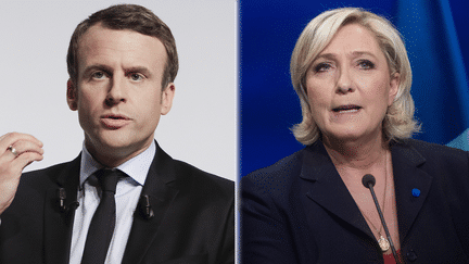 Les deux candidats au second tour de l'élection présidentielle, Emmanuel Macron et Marine Le Pen. (MAXPPP)