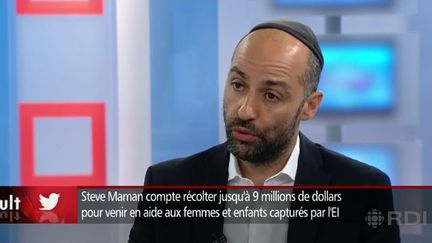 Capture d'&eacute;cran de l'interview vid&eacute;o de l'homme d'affaires canadien Steve Maman, sur Radio Canada, le 17 ao&ucirc;t 2015. (RADIO CANADA)