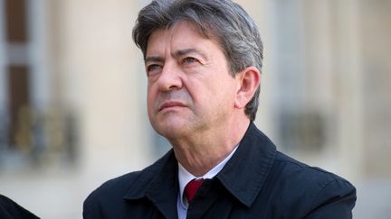 Jean-Luc M&eacute;lenchon &agrave; l'Elys&eacute;e, &agrave; Paris, le 5 juin 2012. (BERTRAND LANGLOIS / AFP)