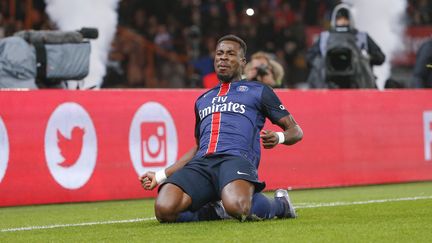 Le défenseur du PSG Serge Aurier lors d'un match face à Lyon, le 13 décembre 2015, au Parc des Princes.&nbsp; (STEPHANE ALLAMAN / SIPA)