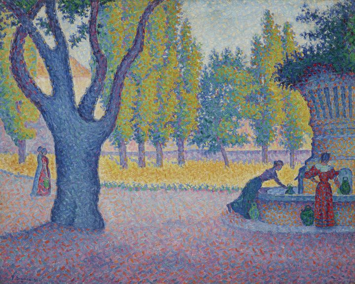 Paul Signac (1863 – 1935), Saint-Tropez. Fontaine des Lices, 1895, Huile sur toile (Collection particulière © Schaelchli-Schmidt Zurich)