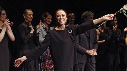 La grande ballerine russe Maïa Plissetskaïa en février 2006, à l'Espace Cardin à Paris
 (JEAN AYISSI / AFP)