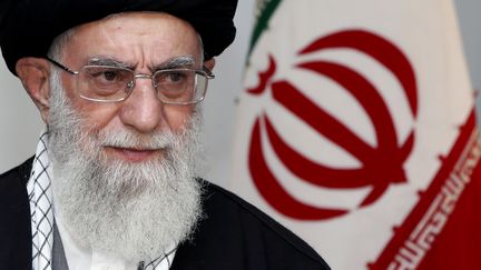 L'ayatollah Ali Khamenei, le guide supr&ecirc;me iranien, le 20 mars 2014 &agrave; T&eacute;h&eacute;ran (Iran), lors de son allocution &agrave; l'occasion du Nouvel An iranien. ( KHAMENEI.IR / AFP)