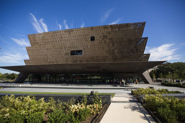 Le bâtiment du Musée d'histoire afro-américaine de Washigton.
 (Jim Lo Scalzo/EPA/MaxPPP)