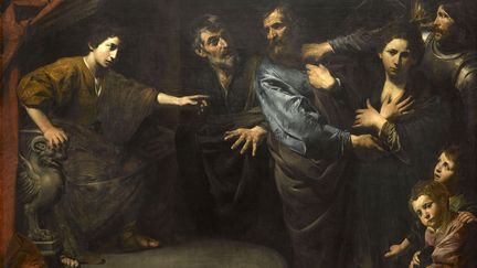 Autre exposition évènement, le Louvre propose la première monographie dédiée à Valentin de Boulogne (1591-1632), grand peintre caravagesque et un des plus grands artistes français du XVIIe siècle. Il a passé l'essentiel de sa carrière à Rome où il a travaillé pour de prestigieux commanditaires, notamment le pape Urbain VIII. Maître du réalisme et du clair-obscur, il a été une référence pour Courbet ou Manet. Après une première étape au Met de New York, 45 des 60 œuvres connues de Valentin de Boulogne sont rassemblées au Louvre, le musée qui possède la plus grande collection de ses tableaux. Du 22 février au 22 mai 2017. Ici, Valentin de Boulogne. "Le Jugement de Daniel". Département des peintures, musée du Louvre 
 (RMN-GP musée du Louvre. Franck Raux.jpg)