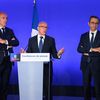 Executives of the Les Républicains party, Olivier Marleix, Eric Ciotti and Bruno Retailleau, respectively bosses of deputies, the movement and senators, on July 6, 2023 in Paris.  (JACQUES WITT / SIPA)